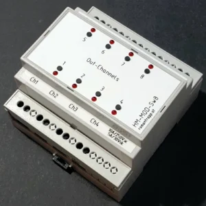 Homematic 8-fach Schaltaktor (12V-24V AC/DC) für Hutschienenmontage